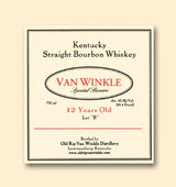 Old Rip Van Winkle Special Reserve Lot B' 12 Years Old Bourbon 750ml