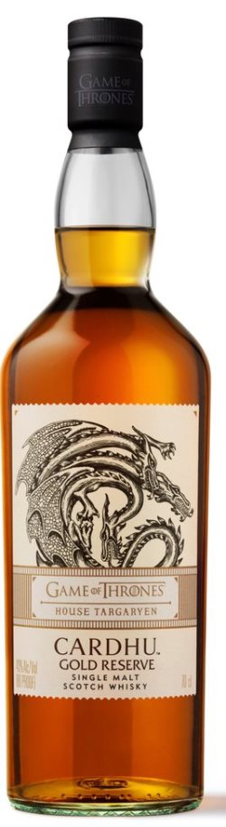 Cardhu Gold Reserve Game Of Thrones House Targaryen Speyside Single Malt Scotch Whisky 750ml