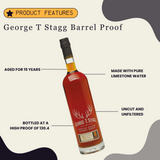 George T Stagg Barrel Proof Straight Kentucky Bourbon Whiskey 130.4 Proof 2023 750ml