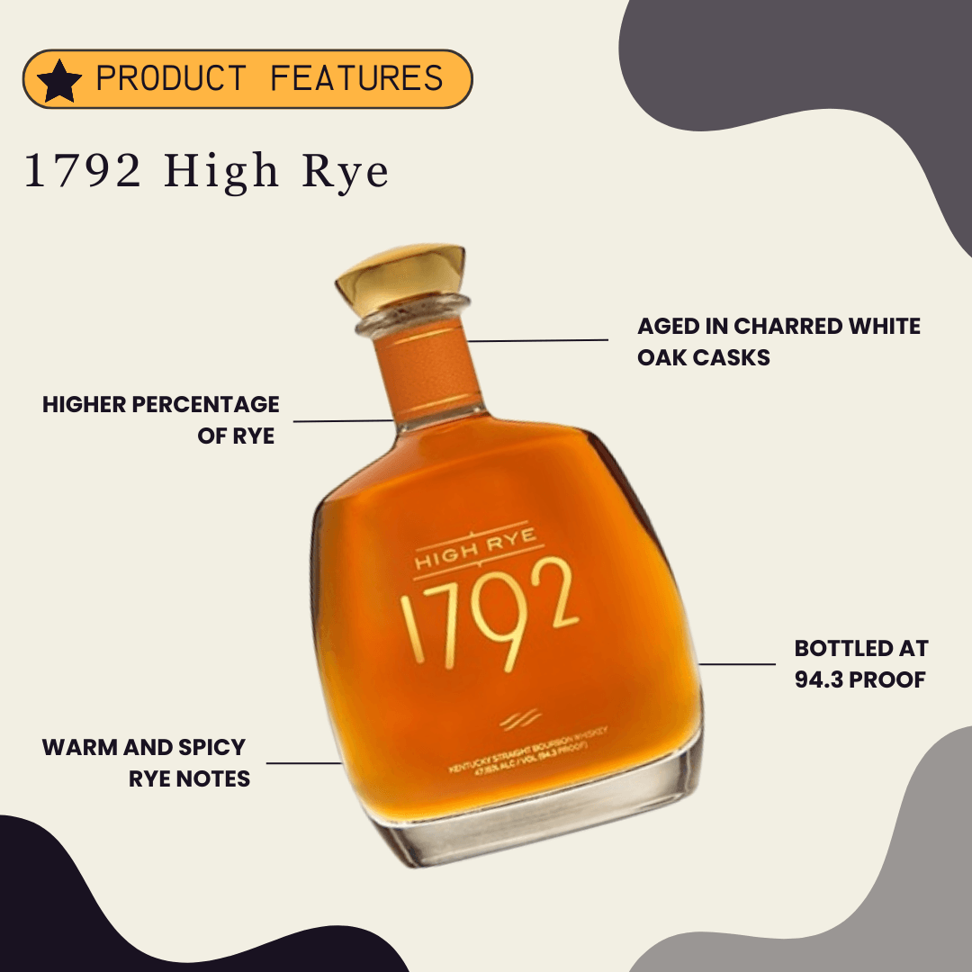 1792 High Rye 750ml - Preet's Barrel