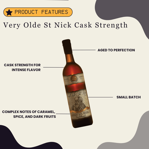 Very Olde St Nick Cask Strength Bourbon Rye Whiskey 750ml - Preet's Barrel