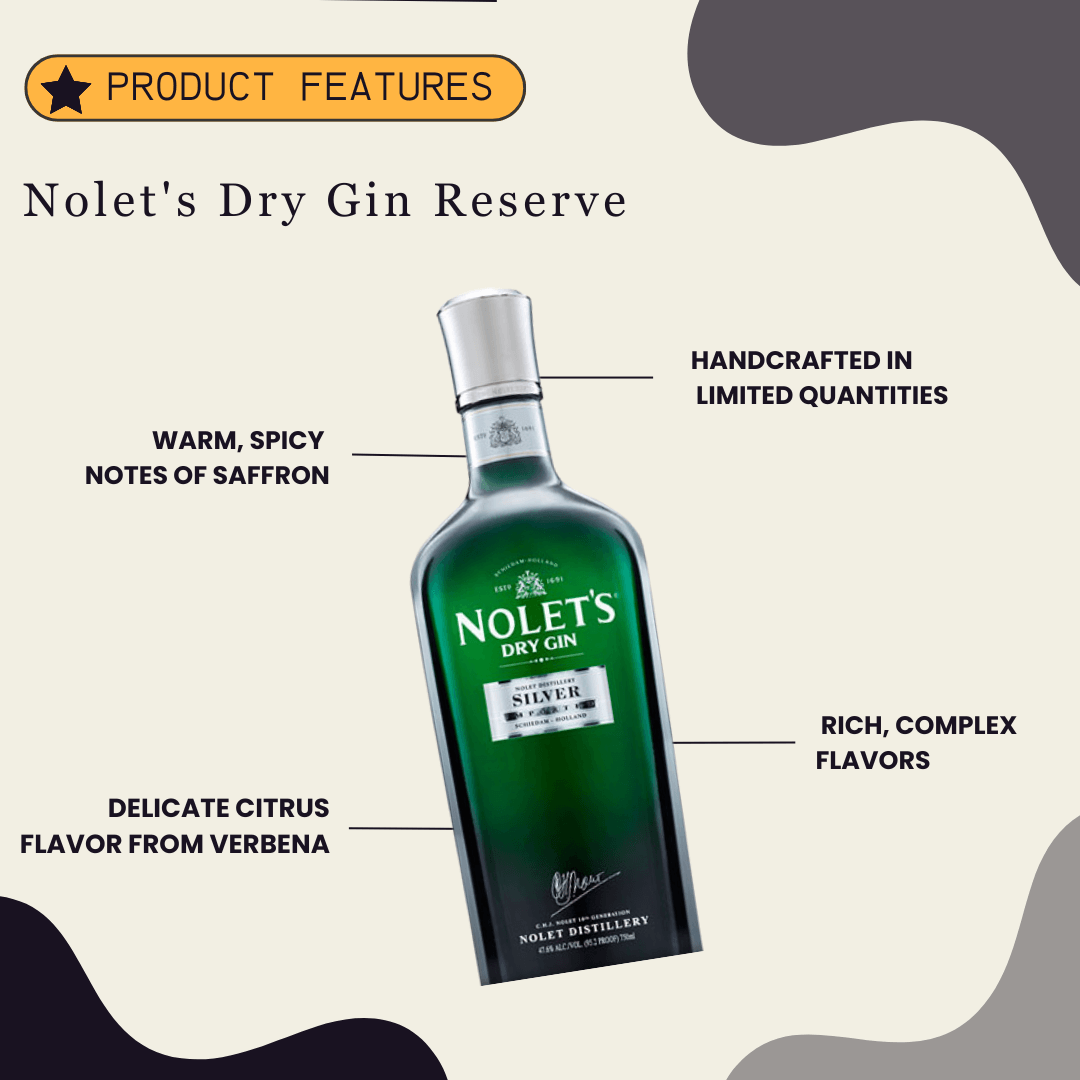 NOLET’S DRY GIN RESERVE 750ML - Preet's Barrel