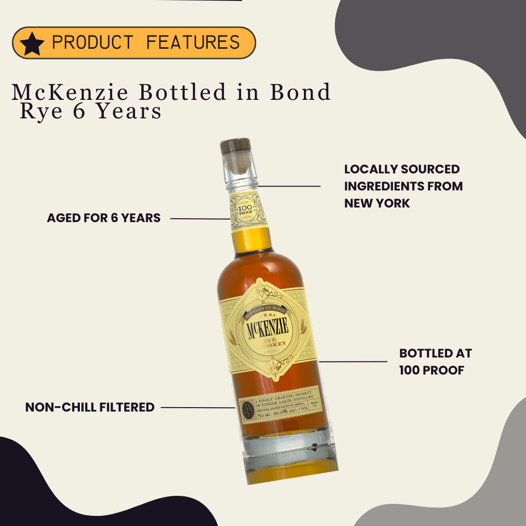 McKenzie Bottled in Bond Rye 6 Years 750ml - Preet's Barrel