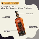Heaven's Door Single Barrel Cask Strength Vino De Naranja Cask Finished Bourbon Whiskey 750ml