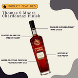 Thomas S Moore Kentucky Straight Bourbon Whiskey Chardonnay Finish 750ml