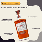 Whiskey: Evan Williams Square 6 Straight Bourbon