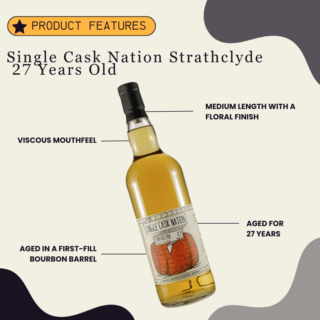 Single Cask Nation Strathclyde 27 Years Old 750ml - Preet's Barrel