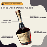 Fox & Oden Double Oaked Straight Bourbon Whiskey 750ml