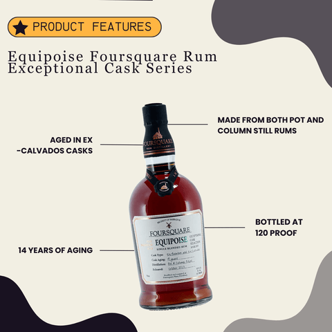 Equipoise Foursquare Rum Exceptional Cask Series Single Blended 750ml - Preet's Barrel