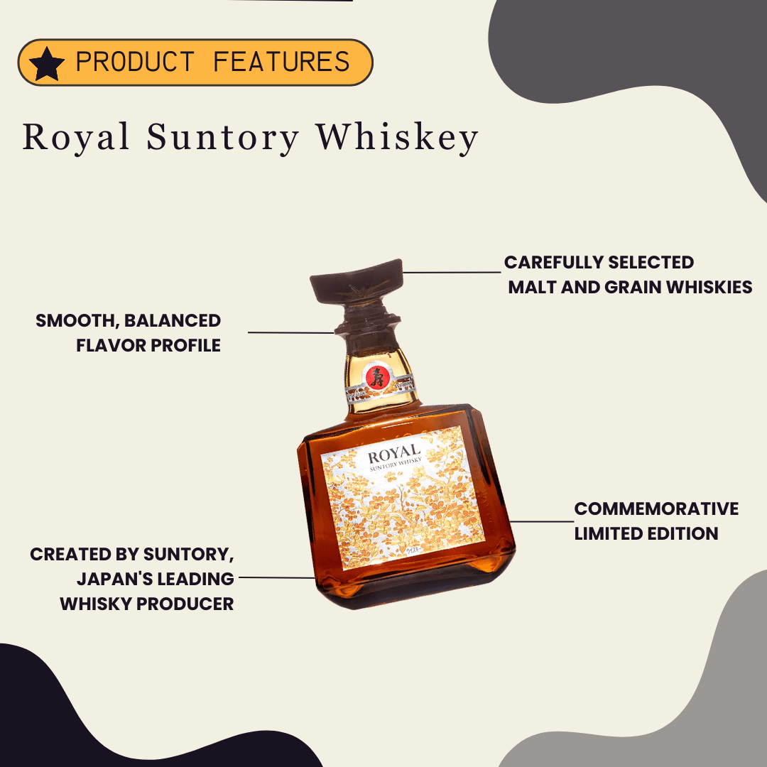 Royal Suntory Whiskey Limited Edition Design 700ml - Preet's Barrel