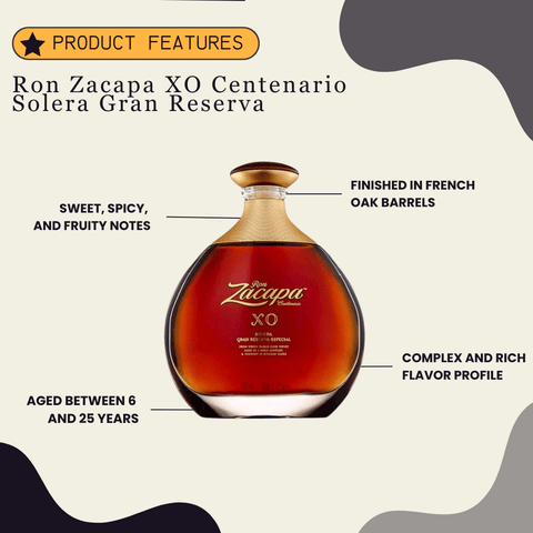 Ron Zacapa Centenario XO Solera Gran Reserva Especial Rum 750ml - Preet's Barrel