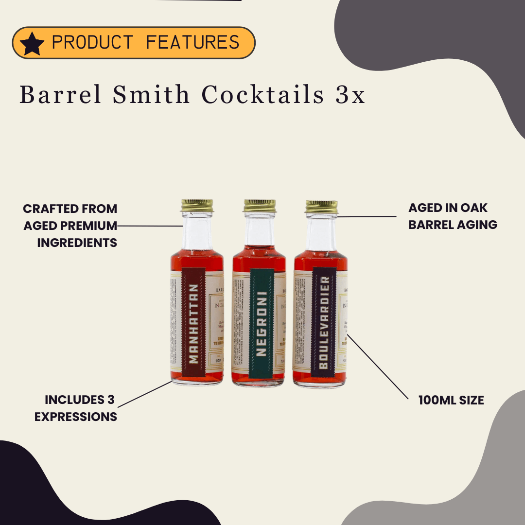 Barrel Smith Cocktails 3x100ml - Preet's Barrel