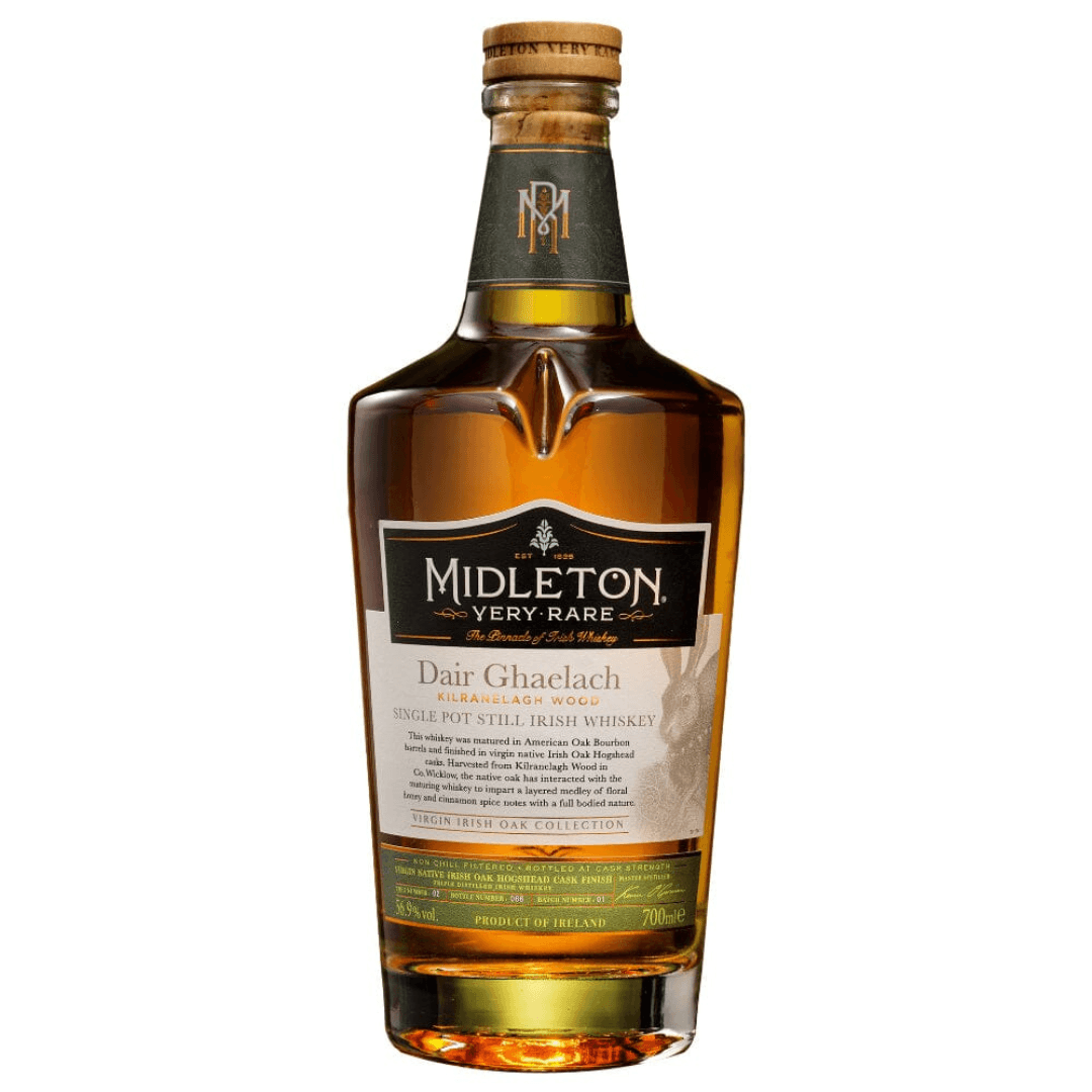 Midleton Single Pot Still Irish Whiskey Very Rare 115 Proof Dair Ghaelach Kilranelagh Wood - Preet's Barrel