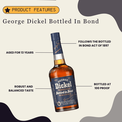 George Dickel Bottled In Bond Whiskey 750ml - Preet's Barrel