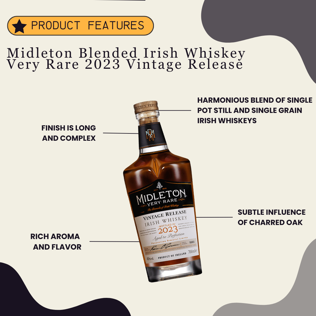 Midleton Blended Irish Whiskey Very Rare 2023 Vintage Release 80 - Preet's Barrel