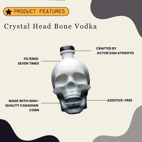 Crystal Head Vodka Limited Edition Bone Vodka 750ml - Preet's Barrel