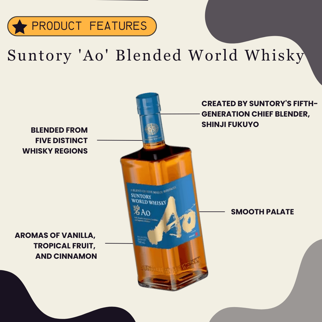 Suntory 'Ao' Blended World Whisky 700ml - Preet's Barrel