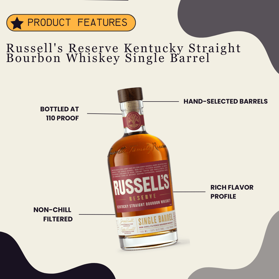 Russell's Reserve Kentucky Straight Bourbon Whiskey Single Barrel 750ml - Preet's Barrel