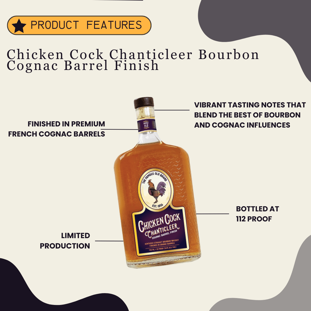 Chicken Cock Chanticleer Bourbon Cognac Barrel Finish 750ml - Preet's Barrel