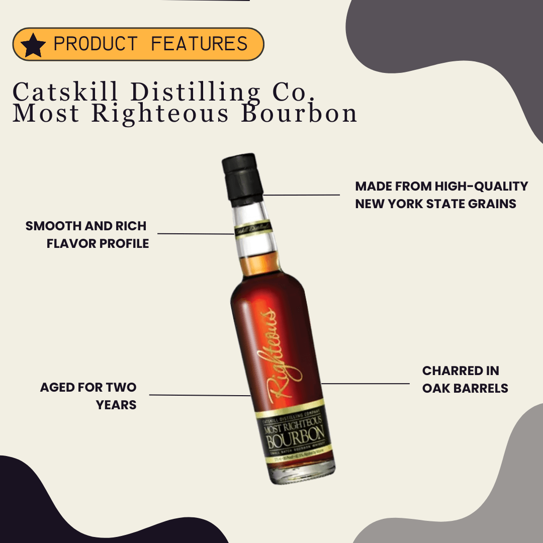 Catskill Distilling Co Righteous Bourbon 375ml - Preet's Barrel