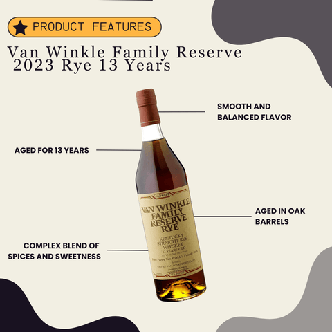 Van Winkle Family Reserve 2023 Rye 13 Years 750ml - Preet's Barrel