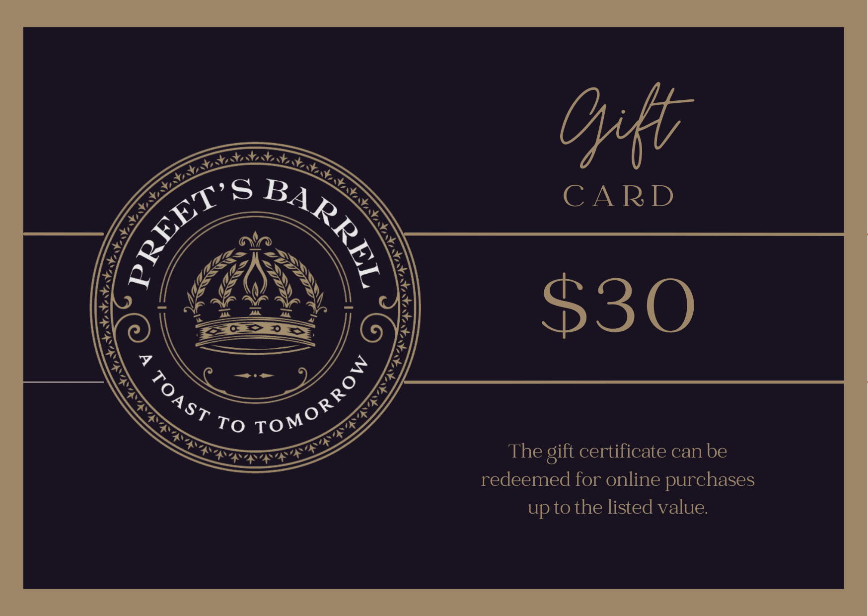 Preet's Barrel Gift Card - Preet's Barrel