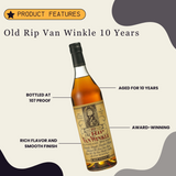 Old Rip Van Winkle 10 Years Old Bourbon Whiskey 750ml