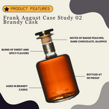 Frank August Case Study 02 Brandy Cask Bourbon Whiskey 750ml