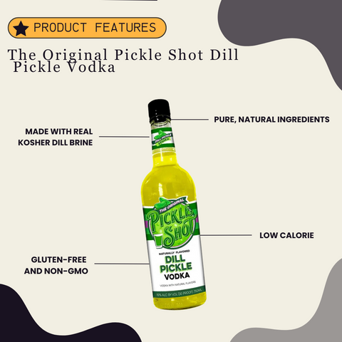 The Original Pickle Shot Dill Pickle Vodka 750ml