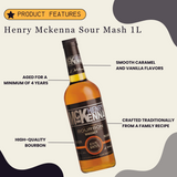 Henry Mckenna Kentucky Straight Bourbon Whisky Sour Mash 1L