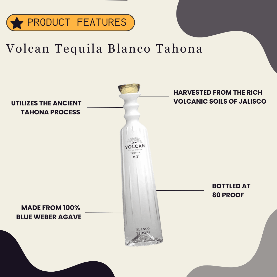 Volcan Tequila Blanco Tahona 750ML - Preet's Barrel