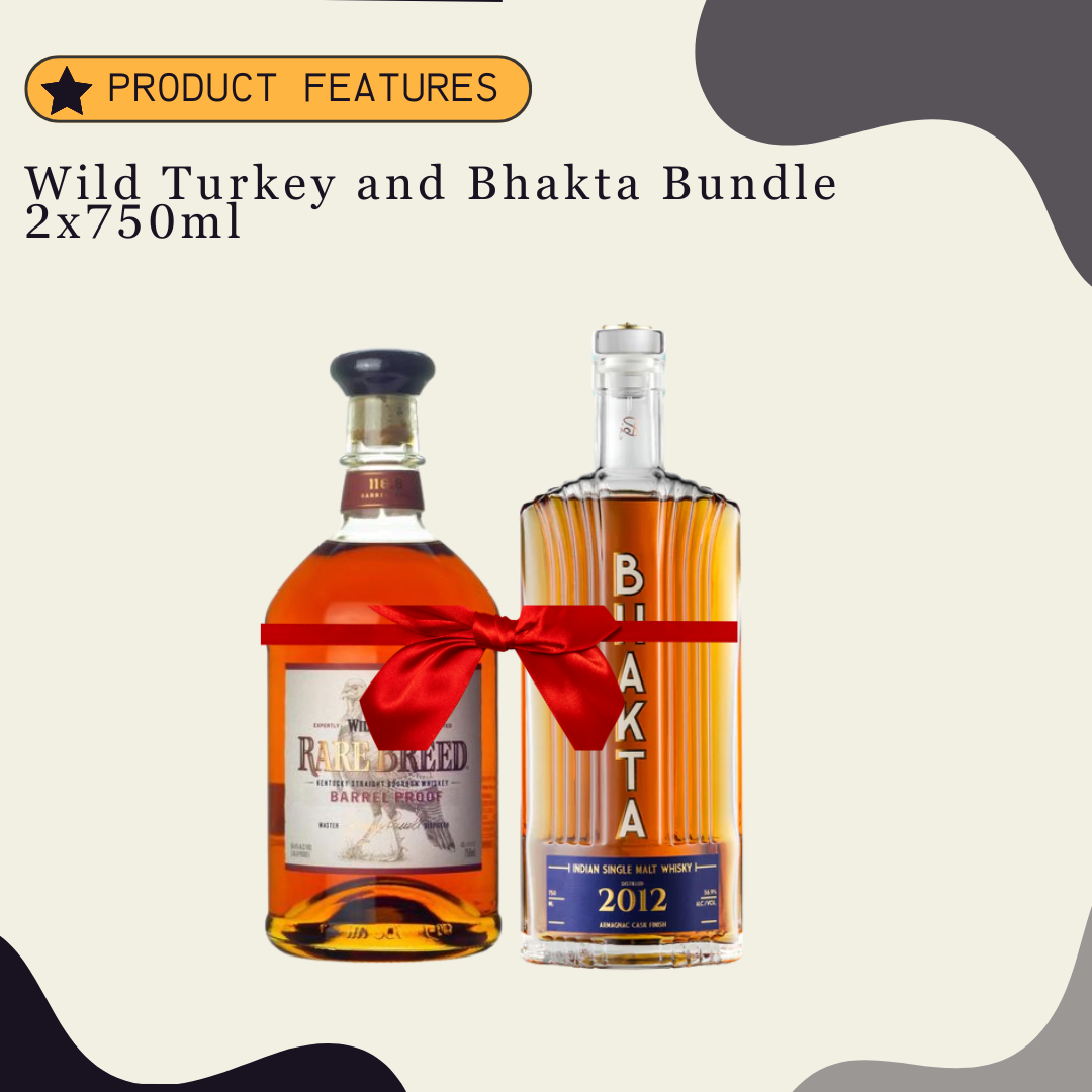 Wild Turkey and Bhakta Bundle 2x750ml