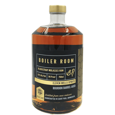 Eleven Wells Spirit Boiler Room Blackstrap Molasses Rum Bourbon Barrel Aged 750ml - Preet's Barrel