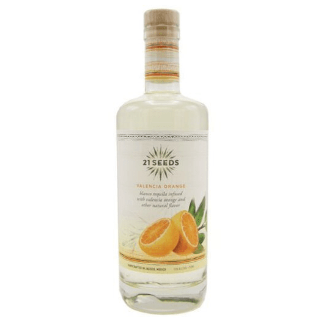 21 Seeds Tequila Valencia Orange Blanco 750ml - Preet's Barrel