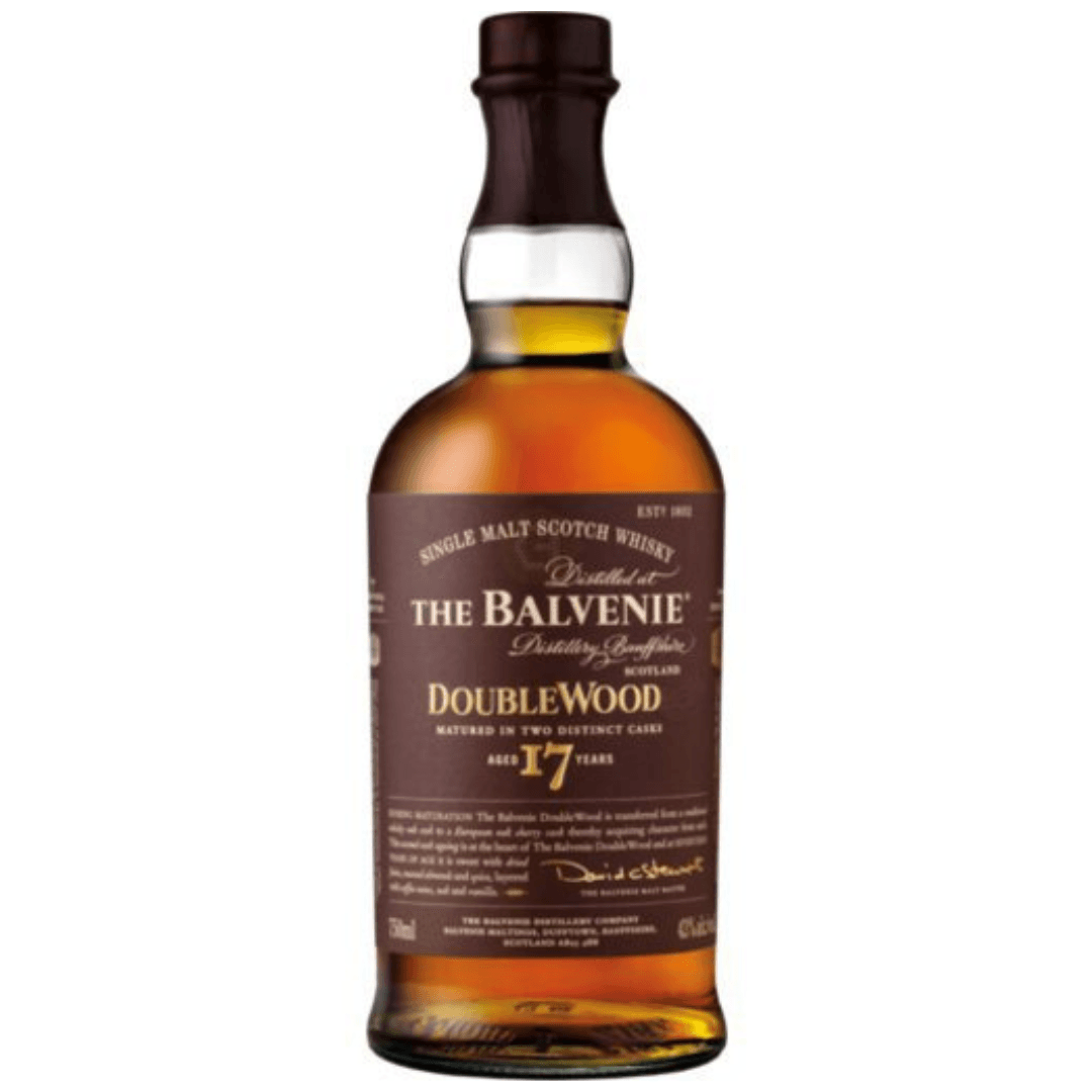 Balvenie 17 Years Double Wood Single Malt Scotch Whiskey Sherry Oak 750ml - Preet's Barrel