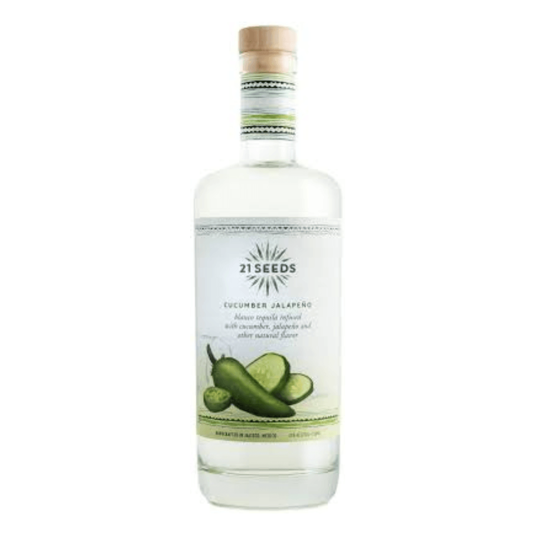 21 Seeds Cucumber Jalapeno Blanco Tequila 750ml - Preet's Barrel