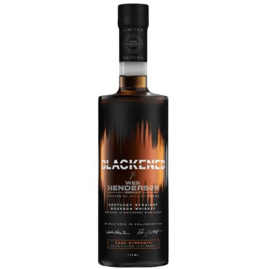 Blackened Masters Of Whiskey Series Wes Henderson Edition White Port Wine Cask Finished Cask Strength Kentucky Straight Bourbon Whiskey 750ml - Preet's Barrel