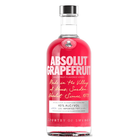 Absolut Grapefruit Flavored Vodka 80 750ml - Preet's Barrel