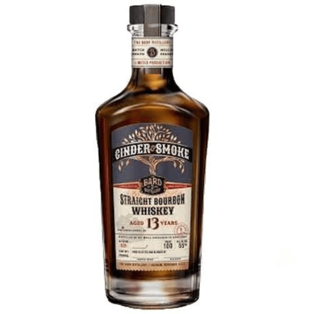 The Bard Distillery Cinder & Smoke 13 Year Old Straight Bourbon Whiskey 750ml - Preet's Barrel