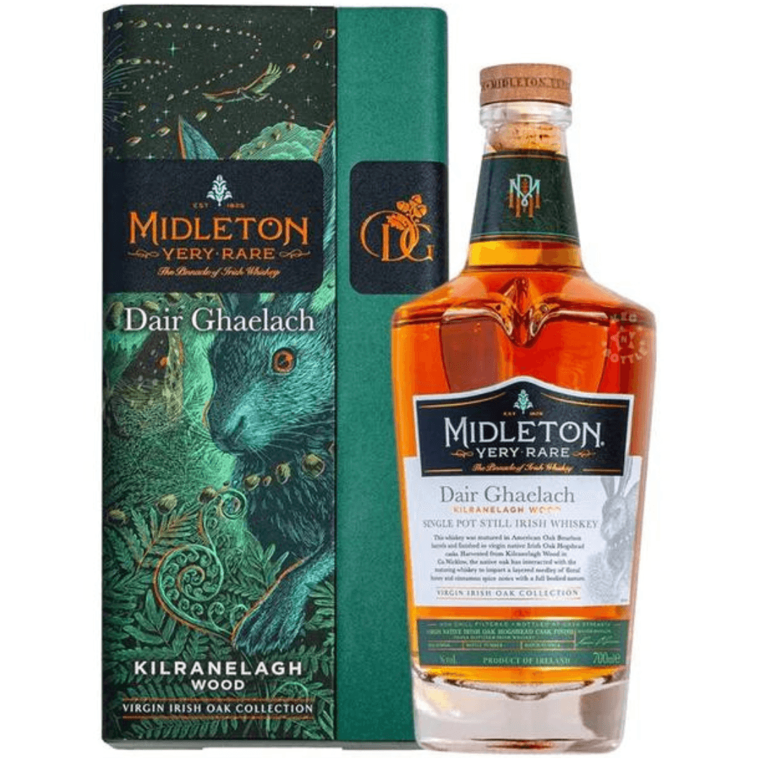 Midleton Single Pot Still Irish Whiskey Very Rare 114 Proof Dair Ghaelach Kilranelagh Wood - Preet's Barrel