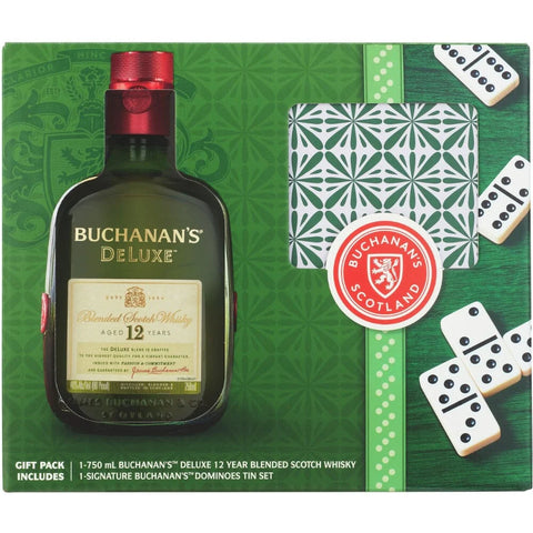 Buchanan's 12 Years Domino Gift set 750ML