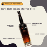 New Riff Distilling Single Barrel Selection Bourbon-  Single Barrel Pick