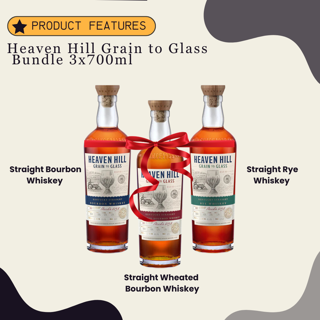 Heaven Hill Grain to Glass Bundle 3x700ml