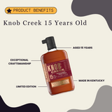 Knob Creek 15 Years Old Limited Edition 100 Proof Kentucky Straight Bourbon Whiskey 750ml