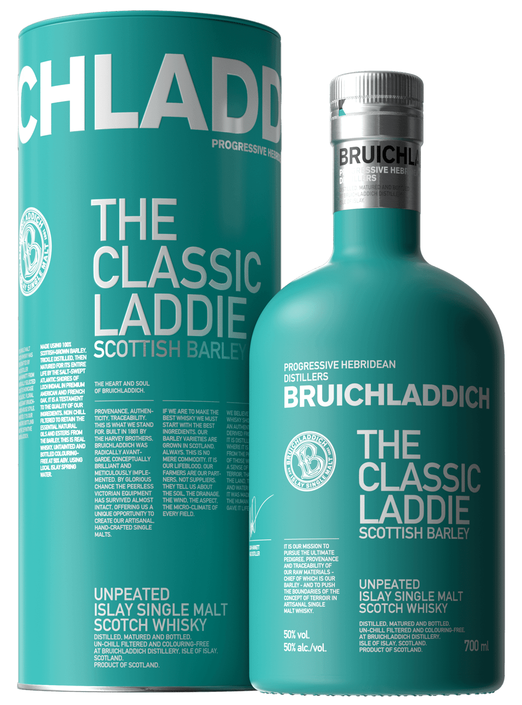 Bruichladdich Single Malt Scotch The Classic Laddie Scottish Barley Unpeated 100 750ml - Preet's Barrel