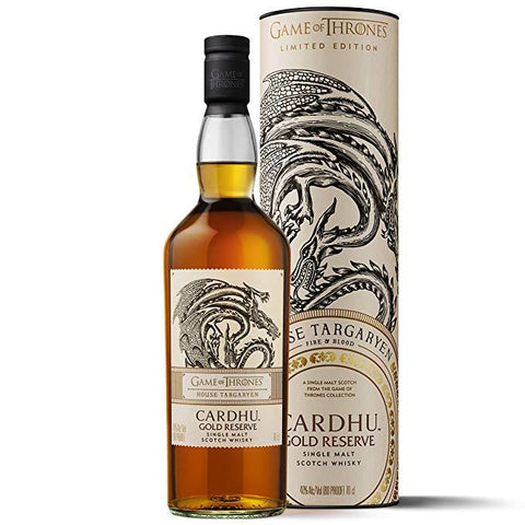 Cardhu Gold Reserve Game Of Thrones House Targaryen Speyside Single Malt Scotch Whisky - Preet's Barrel