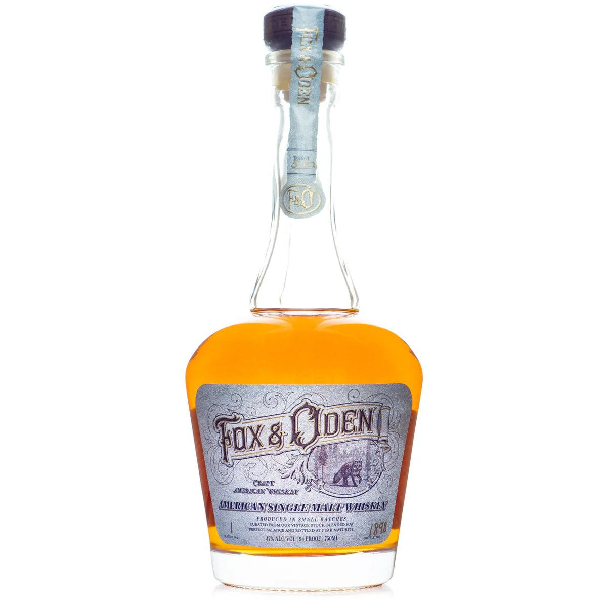 Fox & Oden Single Malt Whiskey 750ml - Preet's Barrel