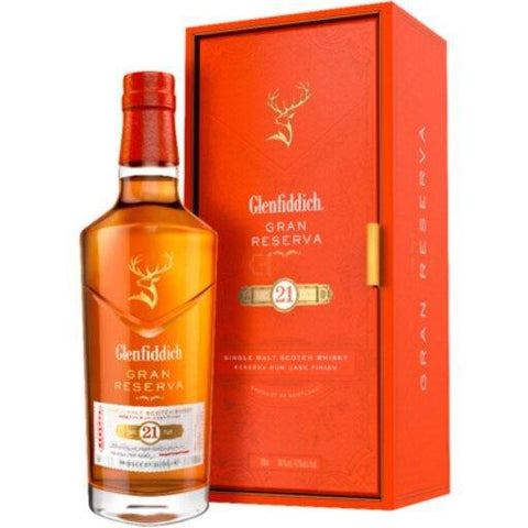 Glenfiddich 21 Years Old Gran Reserva Rum Cask Finish Single Malt Scotch Whisky 750ml - Preet's Barrel