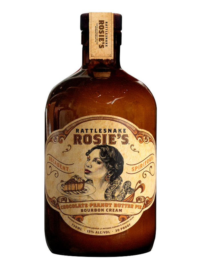 Iron Smoke Rattlesnake Rosie's Chocolate Peanut Butter Pie Bourbon Cream 750ml