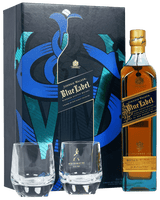 Johnnie Walker Blue Label Scotch Whisky W/2 Glasses 750ml - Scotch Whiskey-G2 Wine and Spirits-088076186033